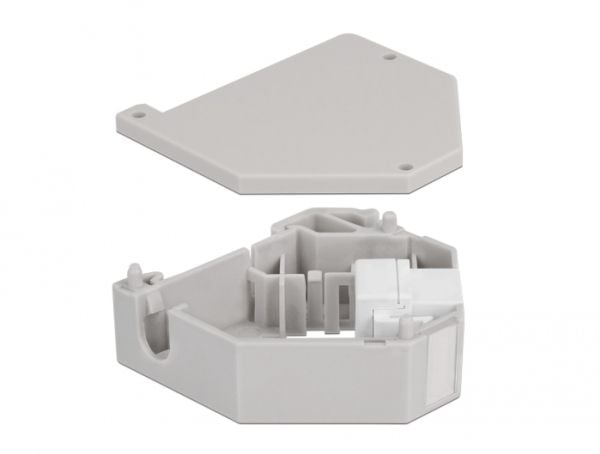 DeLOCK 87163, Harmaa, Valkoinen, USB A, USB A, Naaras, Naaras, Muovi