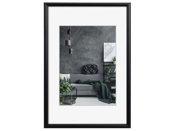 Hama Detroit, Enkel bilderamme, Aluminium, Sort, Matte, Bord, 20 x 28 cm
