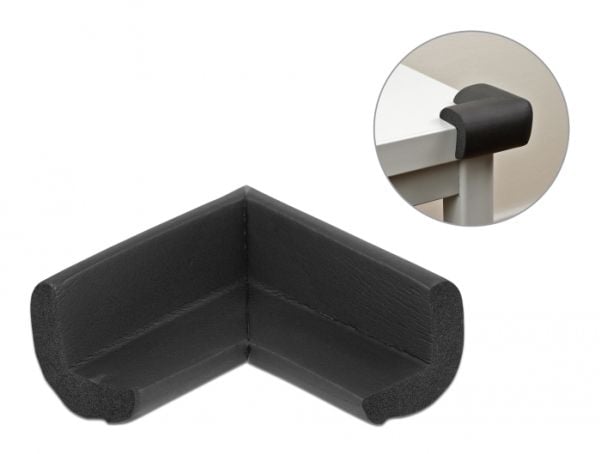 Delock - Edge protector - svart