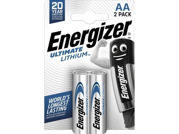 Energizer Ultimate Lithium - Batteri 2 x AA-typ - Li
