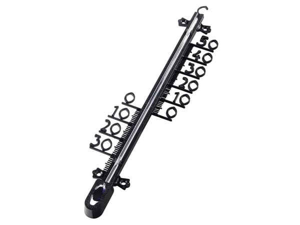 Hama 00186405, Mekanisk miljøtermometer, Inne/Ute, °C, -30 - 50 °C, Analog, Svart