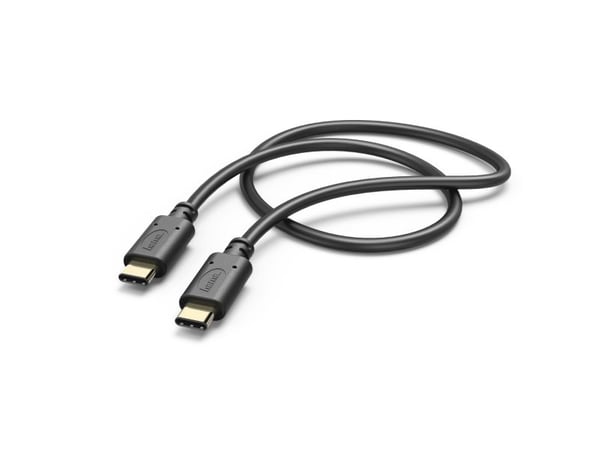 Hama lade-/datakabel, USB-C - USB-C, 1,5 m, svart (00187294)