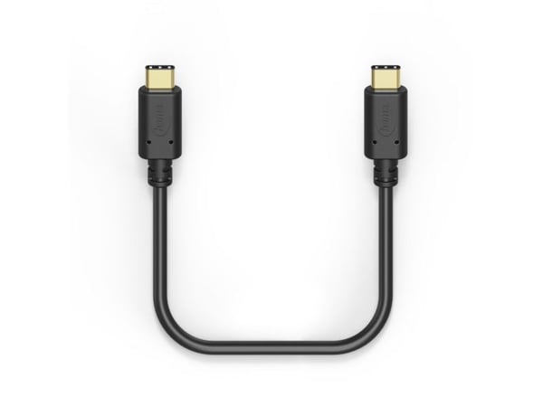 Hama lade-/datakabel, USB-C - USB-C, 1,5 m, svart (00187294)