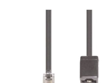e+p T 19, 6 m, RJ-12 (6p4c), RJ-12 (6p4c), Sort, Hankjønn, Hunkjønn