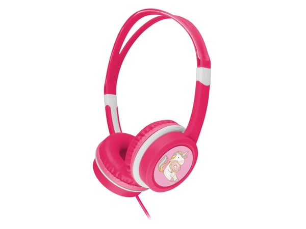 Gembird MHP-JR-PK, Koblet med ledninger (ikke trådløs), Musikk, 520 g, Hodetelefoner, Rosa