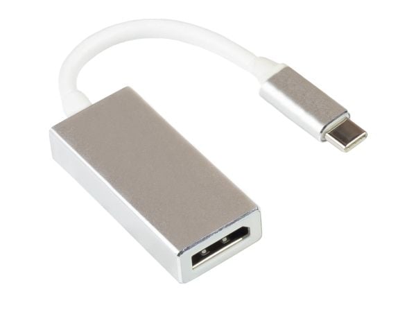 Alcasa GC-M0257, 0,15 m, USB Type-C, DisplayPort, Hankoppling, Honkoppling, Rak