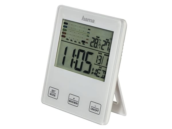 Hama TH-10 - Värmehygrometer - digital - vit