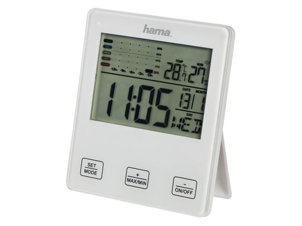 Hama TH-10 - Värmehygrometer - digital - vit