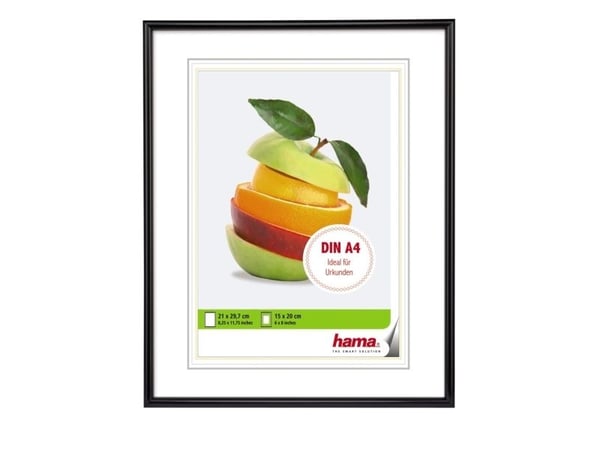 Hama 00061626, Enkel bilderamme, Isopor, Sølv, 15 x 20 cm, 210 mm, 297 mm
