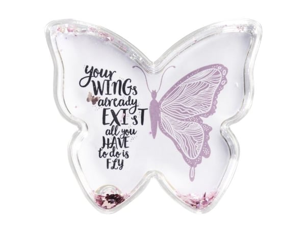 Hama Butterfly, Akryl, Rosa, Gjennomsiktig, Enkel bilderamme, Bord, 9 x 8 cm, 1 stykker