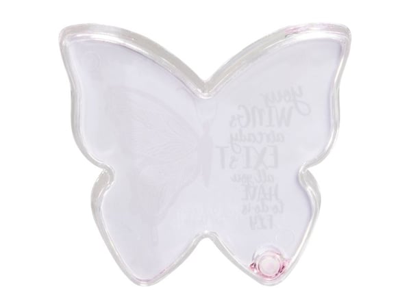 Hama Butterfly, Akryl, Rosa, Gjennomsiktig, Enkel bilderamme, Bord, 9 x 8 cm, 1 stykker