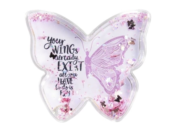 Hama Butterfly, Akryl, Rosa, Gjennomsiktig, Enkel bilderamme, Bord, 9 x 8 cm, 1 stykker