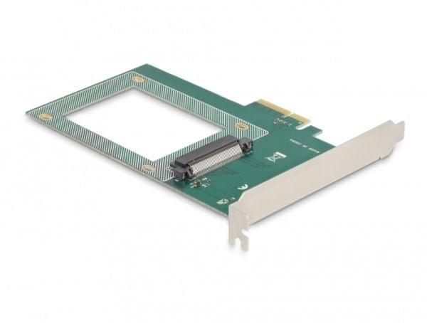 DeLOCK 90081, U.2, PCIe, Mies, PCIe 4.0, Vihreä, Hopea, PC