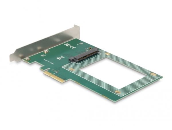 DeLOCK 90081, U.2, PCIe, Mies, PCIe 4.0, Vihreä, Hopea, PC