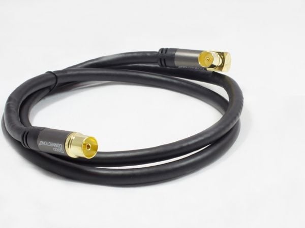 Alcasa GC-M2078, 15 m, RG-6, IEC coax, IEC coax, Svart