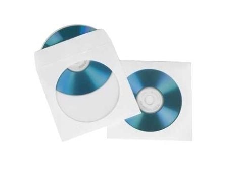 Hama CD/DVD Protective Sleeves - CD/DVD-muffe - hvit (en pakke 25)