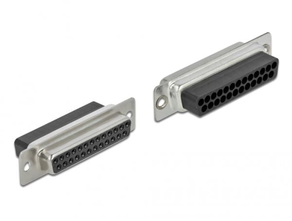 Delock - Nettverksadapter - RJ-45 (hunn) til DB-25 (hunn) - tommelskruer - beige