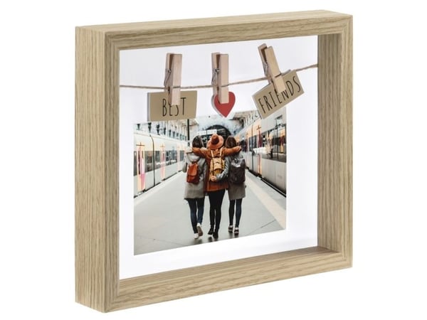 Hama Best Friends, Enkel bilderamme, MDF, Eik, Vegg, 10 x 15 cm, Rektangulær