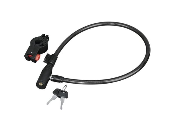Hama 00178109, Kabellås, Svart, Plast, Stål, Nøkkel, 65 cm