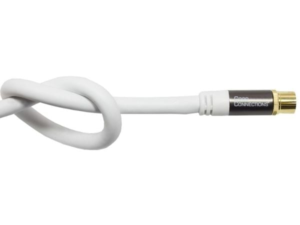 Alcasa GC-M2061, 1 m, RG-6/U, IEC, IEC, Hvit