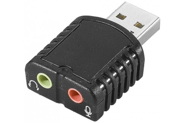 USB 2.0 mini lydkort for inngangs- og utgangssignaler (921535) USB 2.0 mini lydkort for inngangs- og utgangssignaler (921535)
