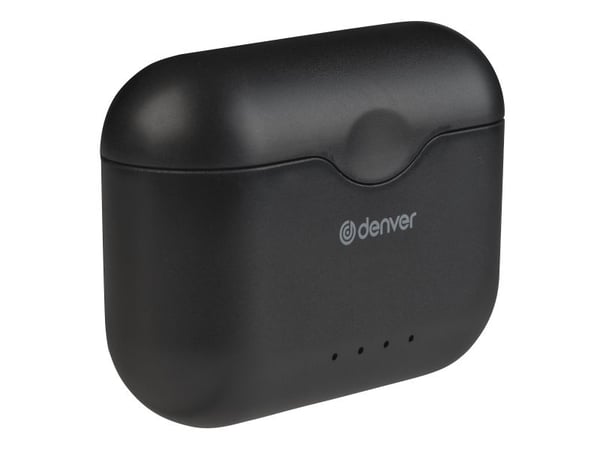 Denver TWE-37BLACK, Trådlös, Samtal/musik, Headset, Svart