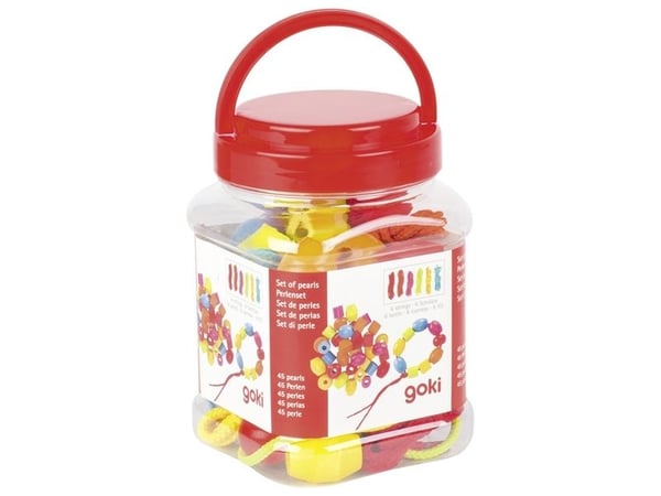 Goki 58498, Tre, Flerfarget, Perlemiks, 51 stykker