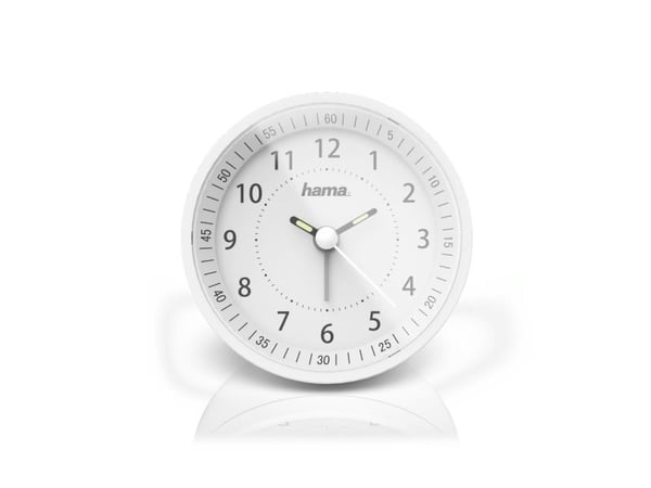 Hama Roundly, Rund, Hvit, Analog, Hvit, Batteri, AA