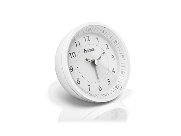 Hama Roundly, Rund, Hvit, Analog, Hvit, Batteri, AA