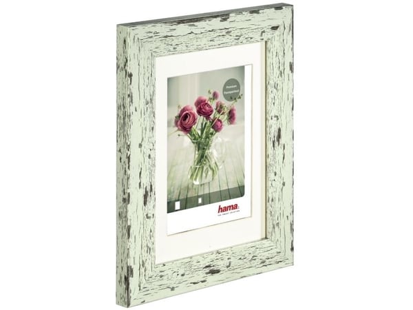 Hama Chalet, Enkel bilderamme, Plast, Grønn, 10 x 15 cm, Rektangulær, Reflekterende