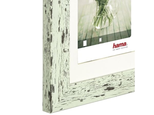 Hama Chalet, Enkel bilderamme, Plast, Grønn, 10 x 15 cm, Rektangulær, Reflekterende