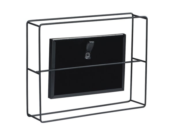 Hama Cleveland, Enkel bilderamme, Glass, Metall, Svart, Matte, Bord, 10 x 15 cm