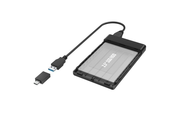 Hama 00200760, HDD/SSD-kabinett, 2.5", SATA, Serial ATA II, Serial ATA III, 5 Gbit/s, USB-tilkobling, Svart
