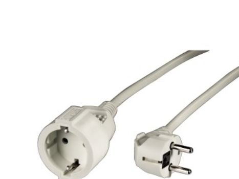 Hama Profi - Förlängningskabel för ström - power CEE 7/7 (hona) till power CEE 7/7 (hane) - 10 m - formpressad - vit