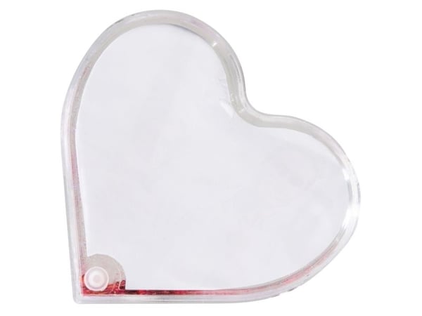 Hama Heart, Akryl, Rød, Gjennomsiktig, Enkel bilderamme, Bord, 9,4 x 7,6 cm, Hjerteformet