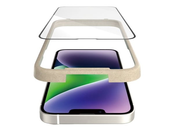 PanzerGlass - Skjermbeskyttelse for mobiltelefon - ultrabred passform - glass - rammefarge svart - for Apple iPhone 13 Pro Max, 14 Plus