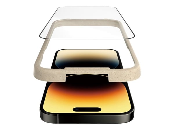 PanzerGlass™ | Antirefleks - Skærmbeskytter for mobiltelefon - ultravid passform - rammefarve sort | Apple iPhone 14 Pro