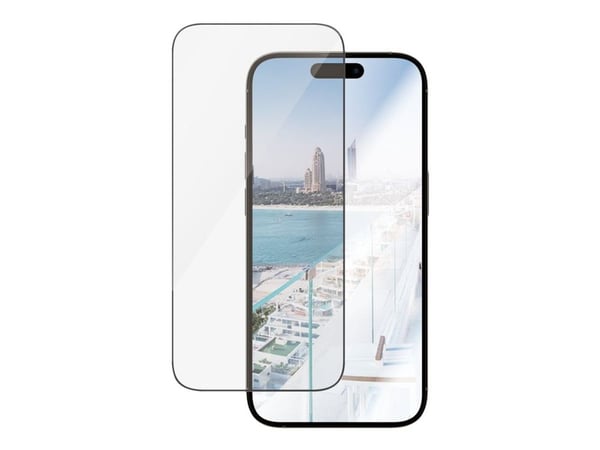 PanzerGlass™ | Antirefleks - Skærmbeskytter for mobiltelefon - ultravid passform - rammefarve sort | Apple iPhone 14 Pro