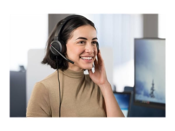 Kensington H1000 - Hodesett - on-ear - kablet - USB-C - svart