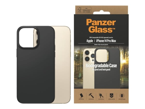 PanzerGlass Biodegradable, Suojus, Apple, Apple - iPhone 14 Pro Max, 17 cm (6.7"), Läpinäkyvä