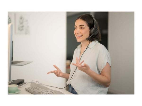 Kensington H1000 - Hodesett - on-ear - kablet - USB-C - svart