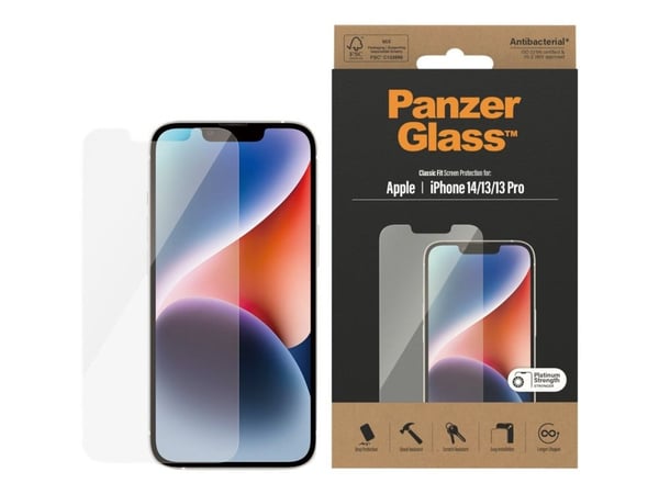 PanzerGlass™ | Skjermbeskyttelse - Klassisk passform | Apple iPhone 14/13/13 Pro