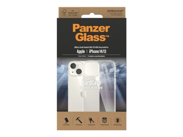 PanzerGlass™ | Hardcase - Bakdeksel til mobiltelefon - Gjennomsiktig | Apple iPhone 13/14