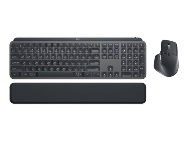 Logitech MX Keys Combo for Business - 2. generasjon - tastatur- og mussett - bakbelysning - trådløs - Bluetooth LE - AZERTY - Fransk - grafitt