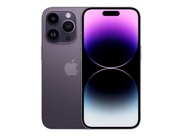 Apple iPhone 14 Pro - 5G smartphone - dobbelt-SIM / Internminne 512 GB - OLED-display - 6.1" - 2556 x 1179 piksler (120 Hz) - 3x bakkamera 48 MP, 1...