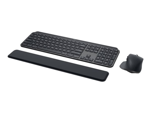 Logitech MX Keys Combo for Business - Tastatur- og mussett - bakbelysning - trådløs - Bluetooth LE - QWERTY - Spansk - Europa - grafitt