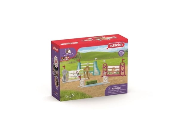 Schleich hästhinderbana tillbehör