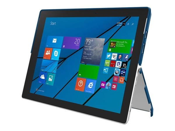 Incipio Feather Advance - Baksidedeksel for nettbrett - Plextonium, veganlær - marineblå - for Microsoft Surface Pro 3