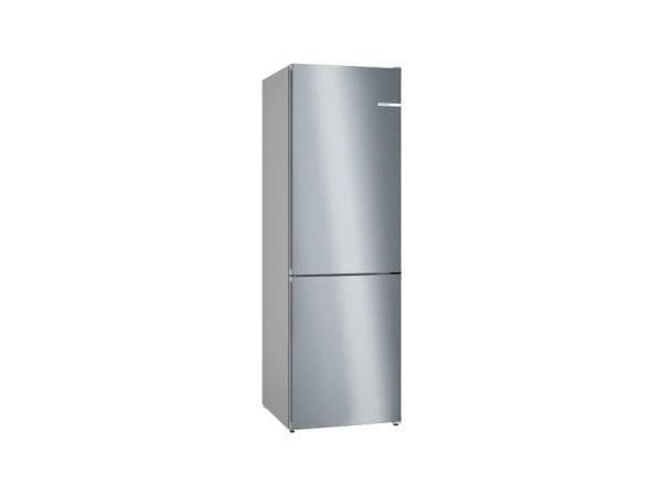 Bosch Serie | 4 KGN362IDF - Kylskåp/frys - bottenfrysskåp - bredd: 60 cm - djup: 66.5 cm - höjd: 186 cm - 321 liter - Klass D - rostfritt stål