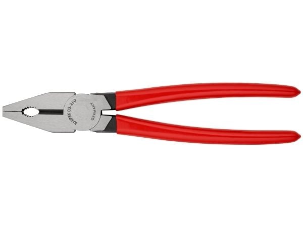 Knipex 03 01 250, Kaapelipihdit, 1,5 cm, Muovi, Terästä, Muovi, Terästä, Punainen, 250 mm